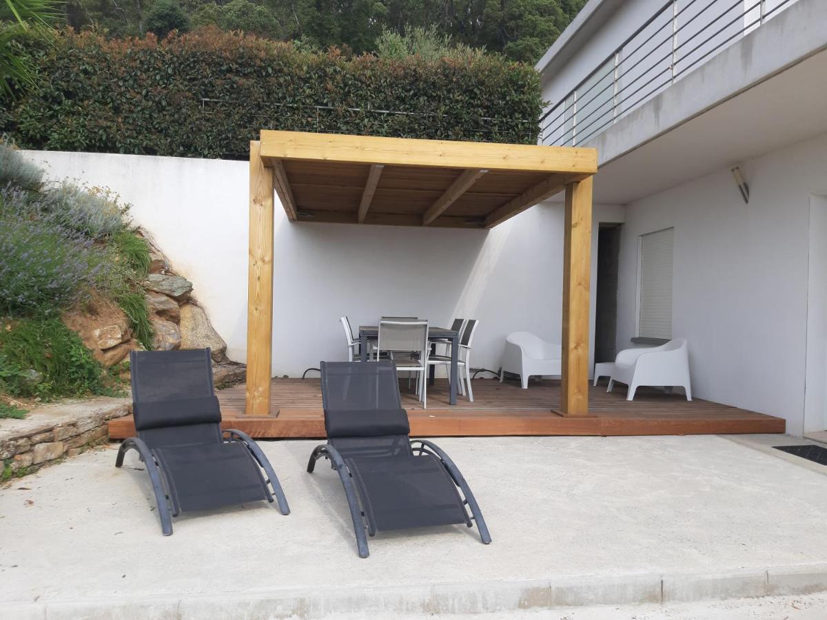 T2 Calme Avec Vue Mer Et Borne De Recharge Sur Demande Bastia  Luaran gambar
